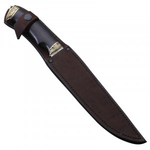 Нож Пластунский, сталь 65Х13, граб, мельхиор