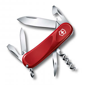 Нож перочинный Victorinox Evolution 10, 85 мм, 13 функций, рукоять пластик, красный