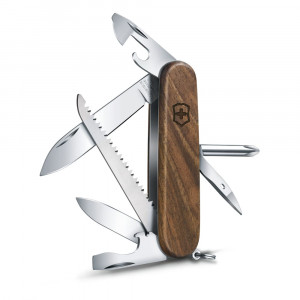 Нож перочинный Victorinox Hiker, 91 мм, 11 функций, рукоять из древесины орехового дерева