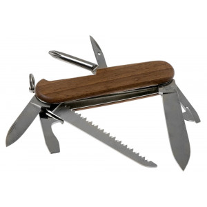 Нож перочинный Victorinox Hiker, 91 мм, 11 функций, рукоять из древесины орехового дерева