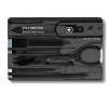 Швейцарская карточка Victorinox SwissCard Classic, 10 функций, корпус из черного полупрозрачного пластика