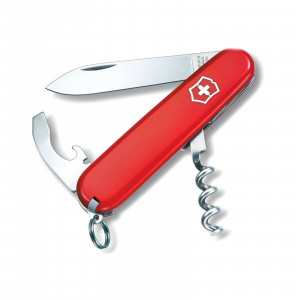 Нож перочинный Victorinox Waiter, 84 мм, 9 функций, рукоять пластик, красный