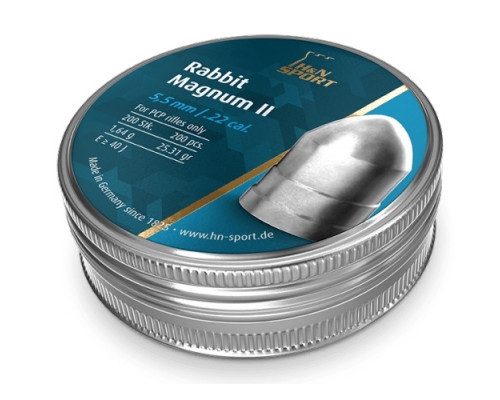Пули H&N Rabbit Magnum II 5,5 мм, 1,64 грамм, 200 штук